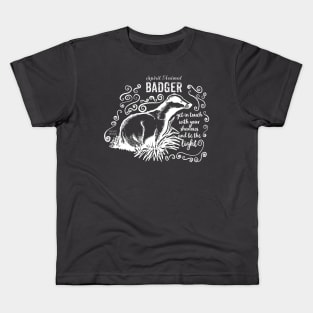 Spirit animal - badger Kids T-Shirt